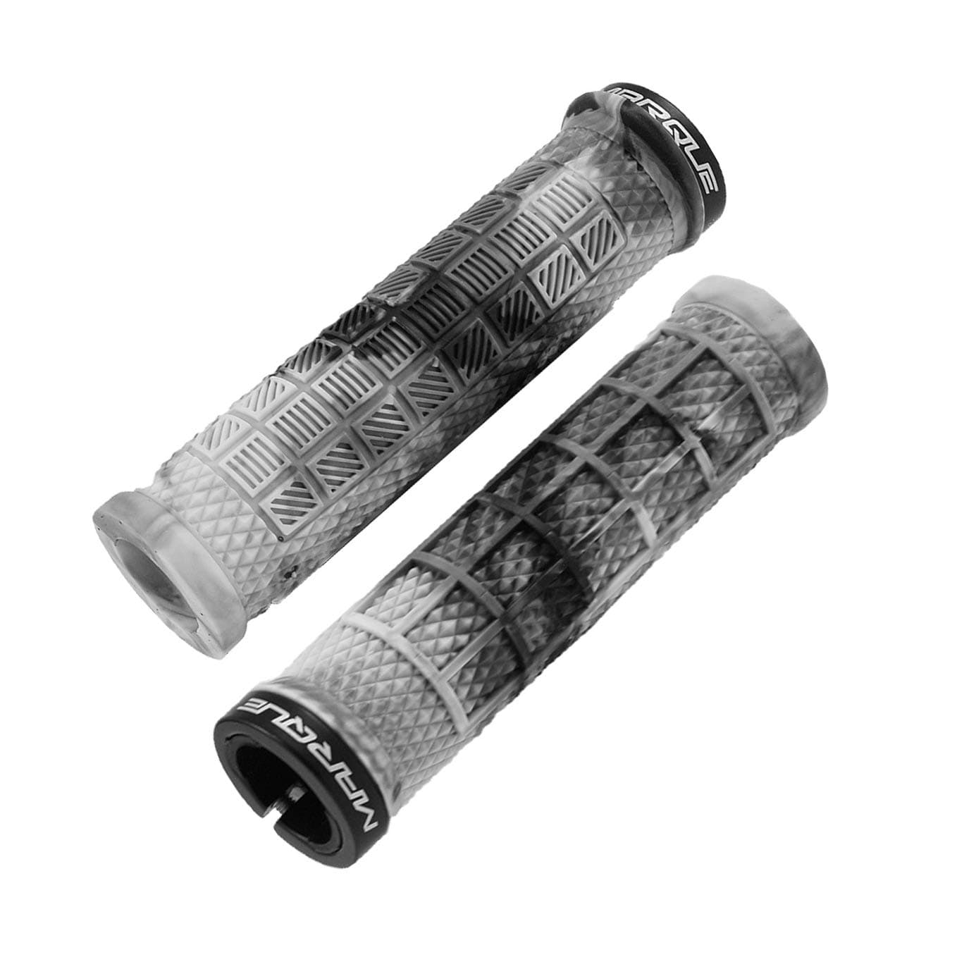 MARQUE Grapple Mountain Bike Handlebar Grips – Single Lock-On Ring MTB and BMX Bicycle Handle Bar with Non-Slip Grip (Urban Camo)