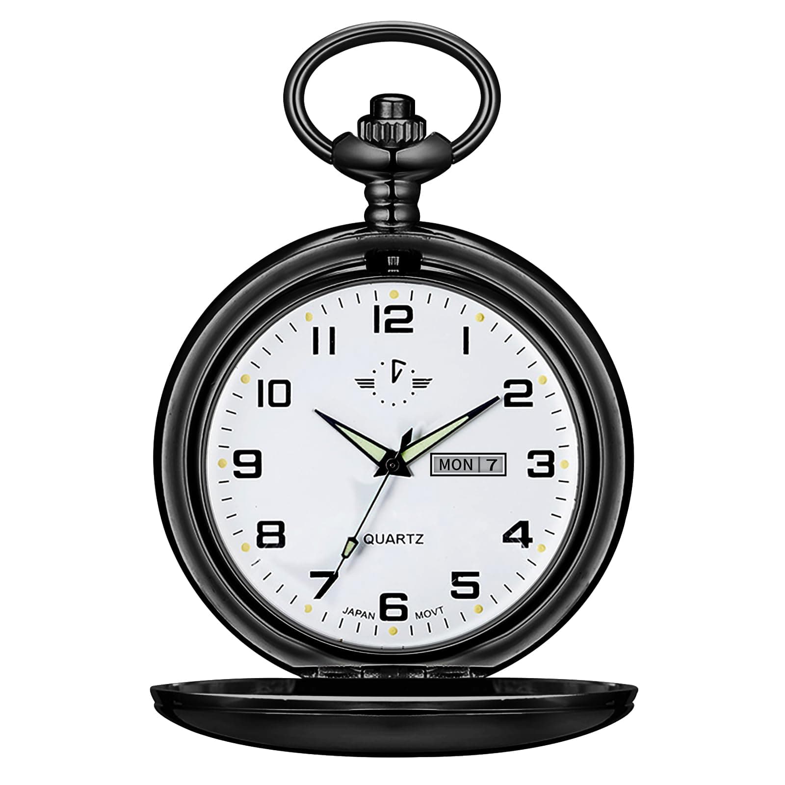 BOSHIYA Glatte Quarz Taschenuhren