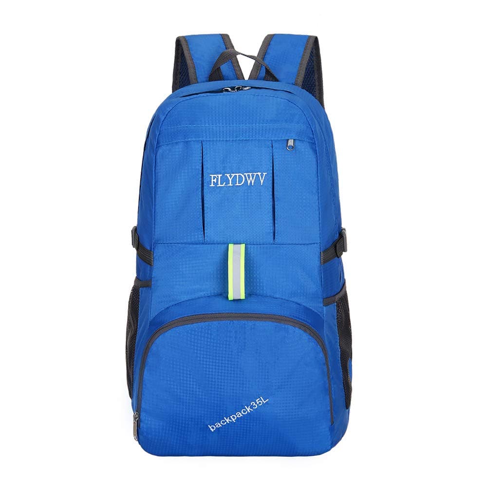 FLYDWV Travel Backpack - 35L Folding Backpack Lightweight and Waterproof Daypack for Hiking Camping Outdoor