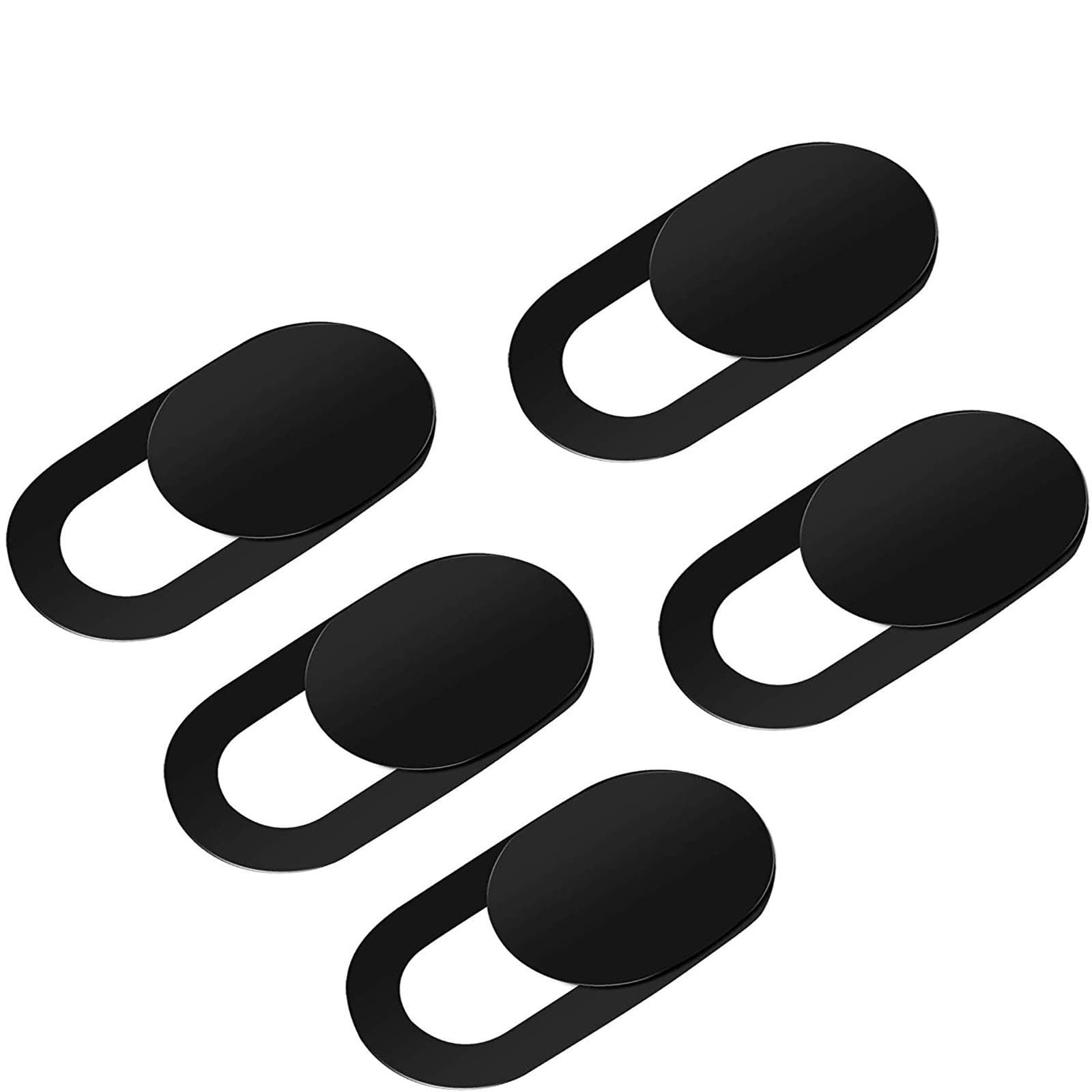 Webcam Cover, Webcam Cover Slide Compatible for Laptop, Desktop, PC, MacBook Pro, iMac, Mac mini, iPad Pro, Smartphone,Protect Your Privacy and Security,Strong Adhesive (Black)