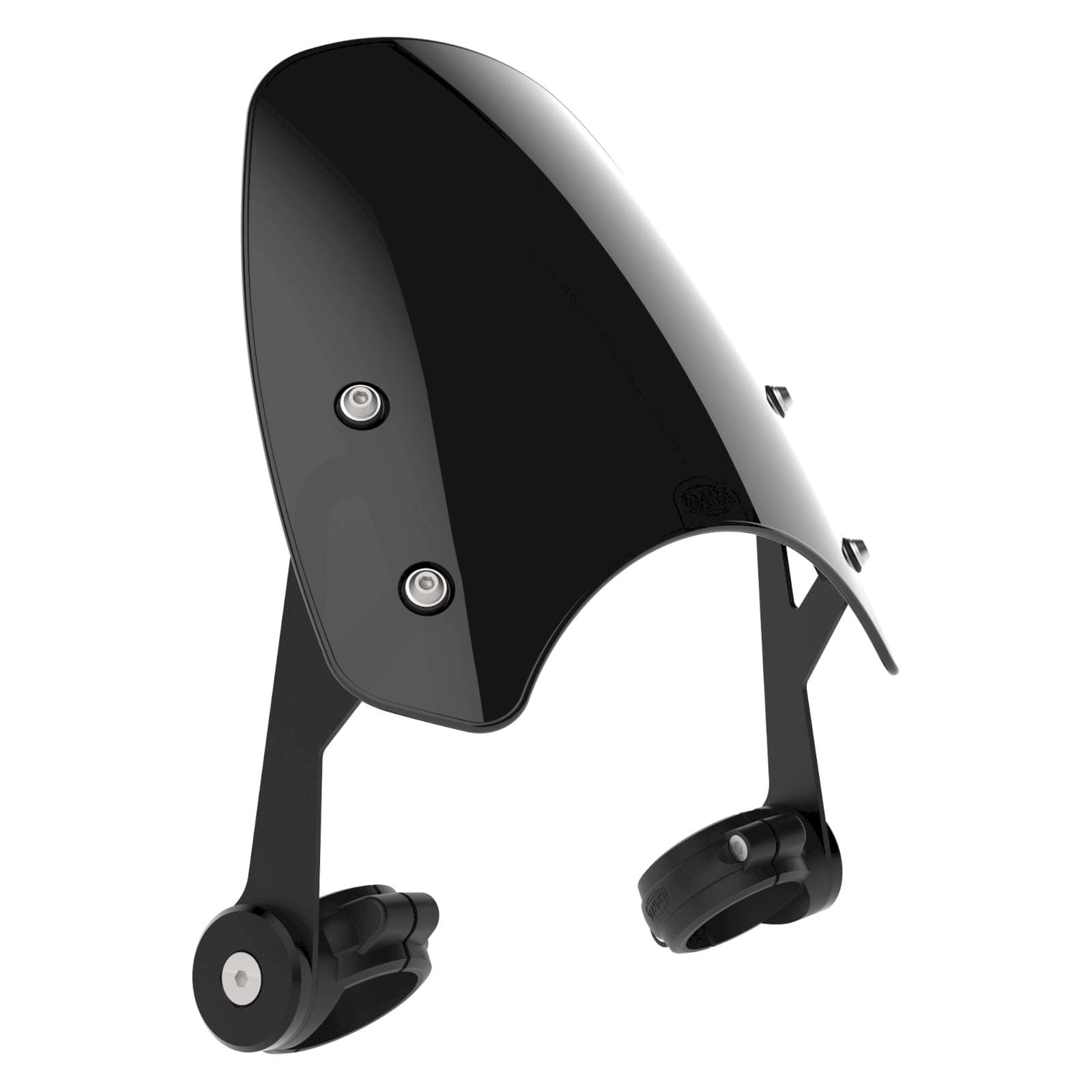 Dart Classic Flyscreen (Black) Motorcycle Windshield compatible with Yamaha XV950 Bolt / SCR950