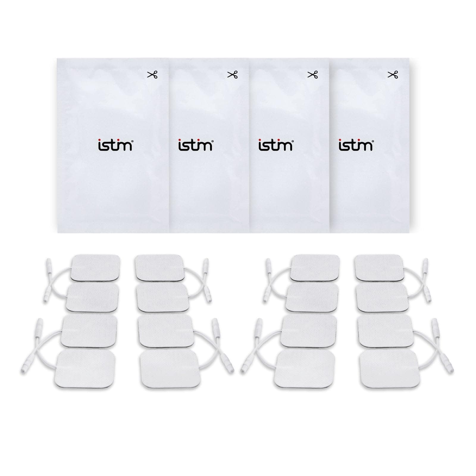 Super Soft 2"x2" TENS Unit Electrodes for TENS Massage EMS - 100% Japanese Gel (2"x2"-16 Pieces)
