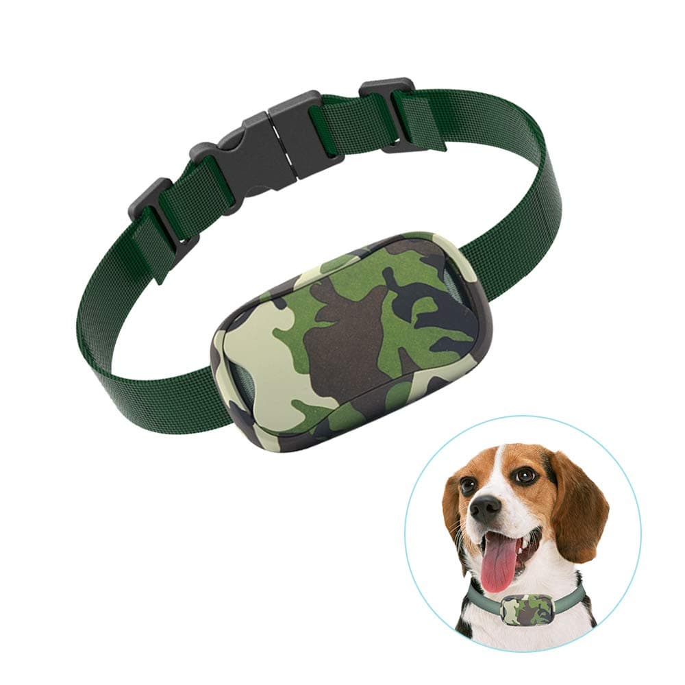 POP VIEW New Version Collar, Small, Medium, Large, 7 Adjustable Levels with Sound and Vibration, No Shock, Harmless & Humane, Stops Dogs Barking, One size, Army Green