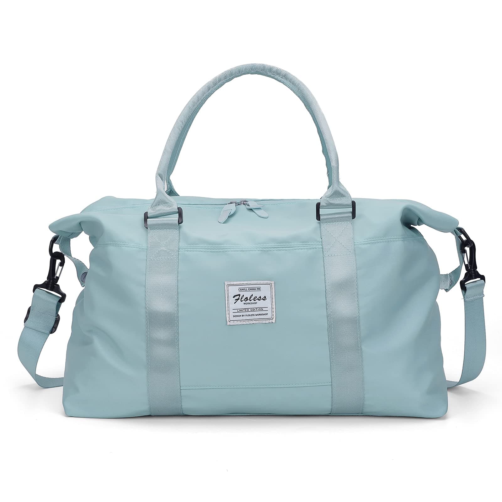 Travel Duffel Weekend Bag, Sky Blue, Large