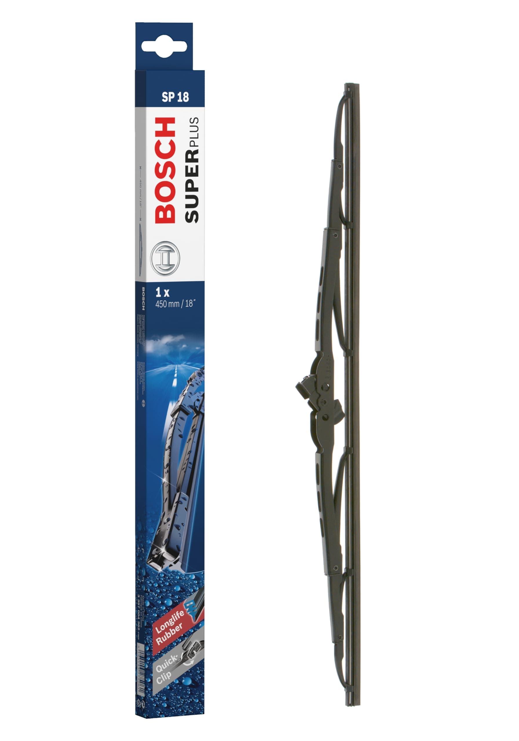 Wiper Blade Super Plus SP18, Length: 450mm − Single Front Wiper Blades