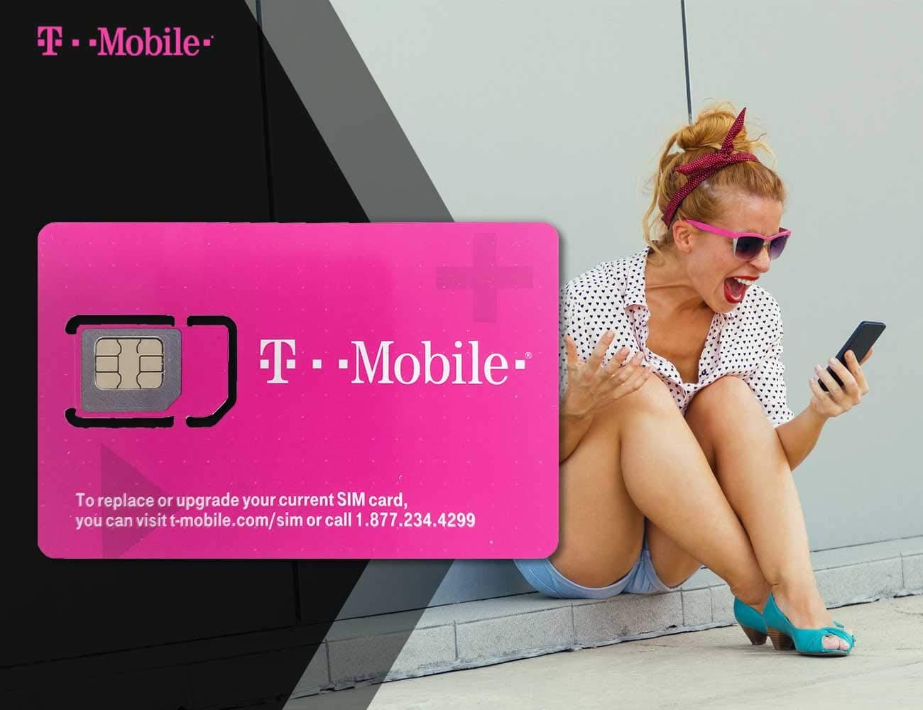 Simtrip T-Mobile Prepaid USA SIM Card - Unlimited 4G Data, Calls and Texts - 5 Days