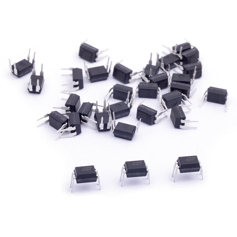 30Pcs Optocoupler PC817C 2.54mm Pitch 4 Pins DIP-4 Mounting Photo Coupler for Arduino (Pack of 30) CYT1056