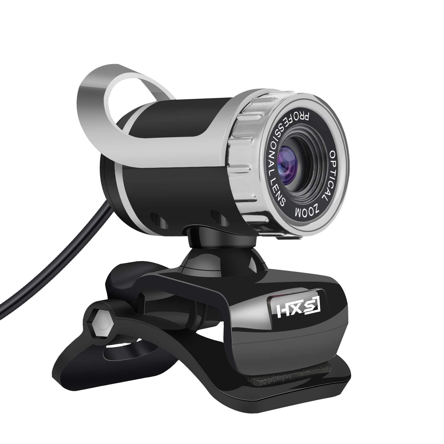 HXSJ USB Webcam 480P HD Video with Microphone Web Cam USB Plug and Play, Recording for PC Computer Laptop for Mac Windows XP / 7/8 / 10 and Android TV