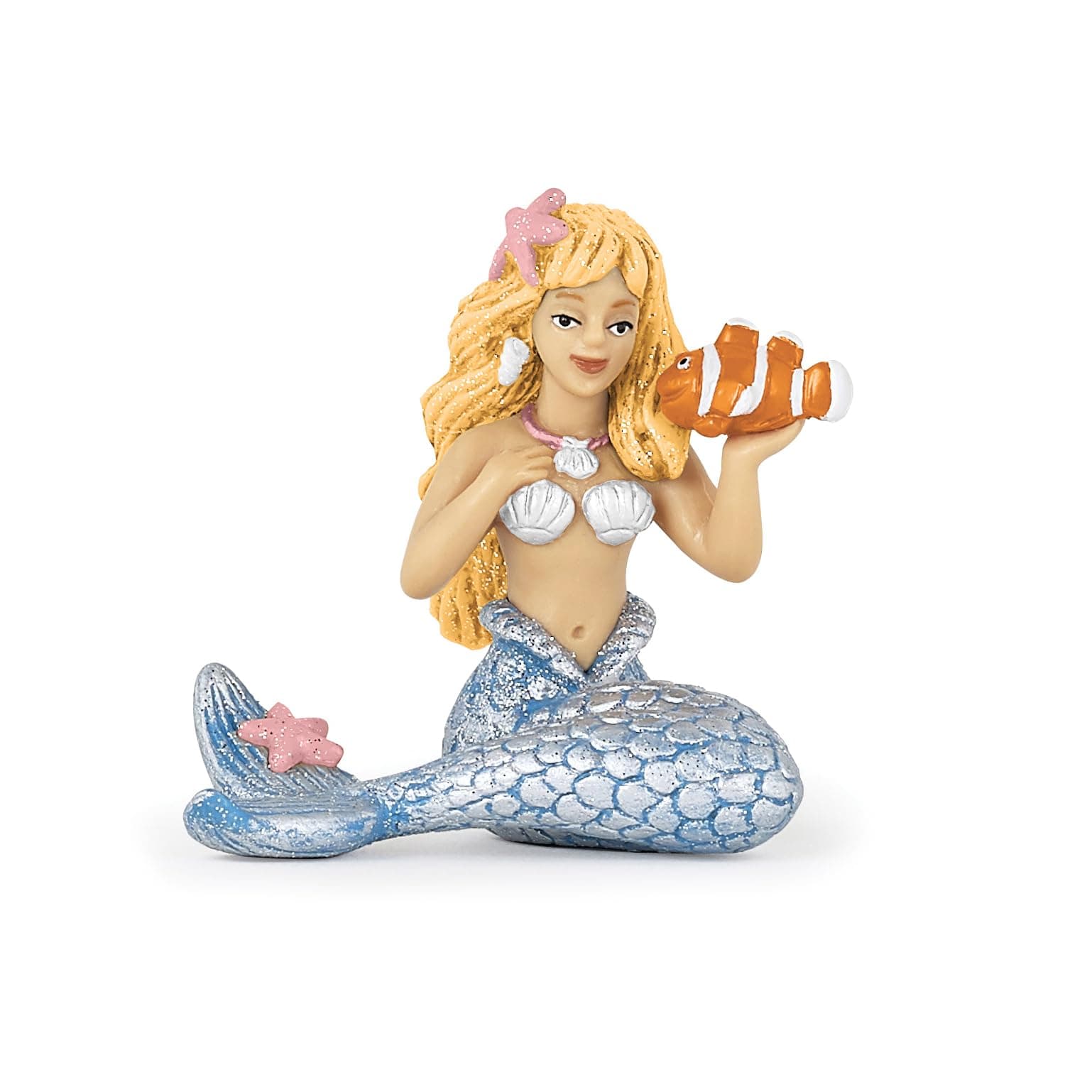Realistic Mermaid Figure - Ages 3+ - Enchanted World Collection - Creative Play Fairy World - Gift Idea Toy for Girls and Boys - 19.6 Cm X 14.2 Cm X 6.6 Cm