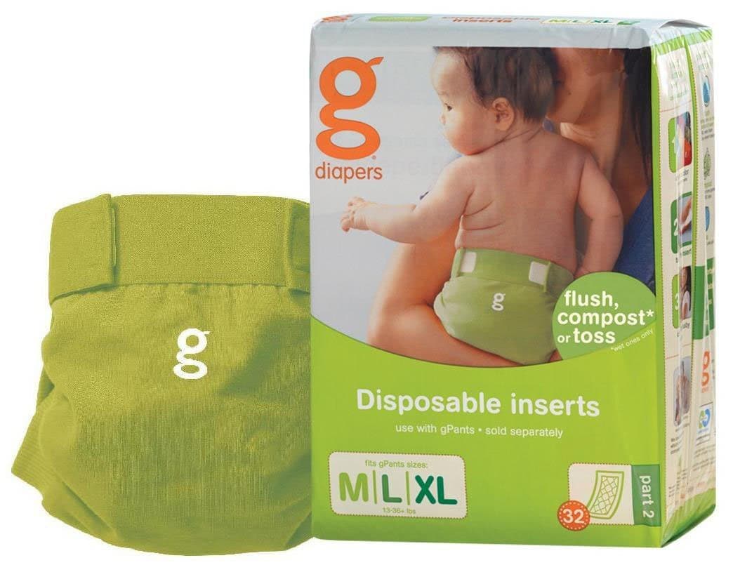 gDiapers gPants gPants Starter Kit - Guppy Green - Medium