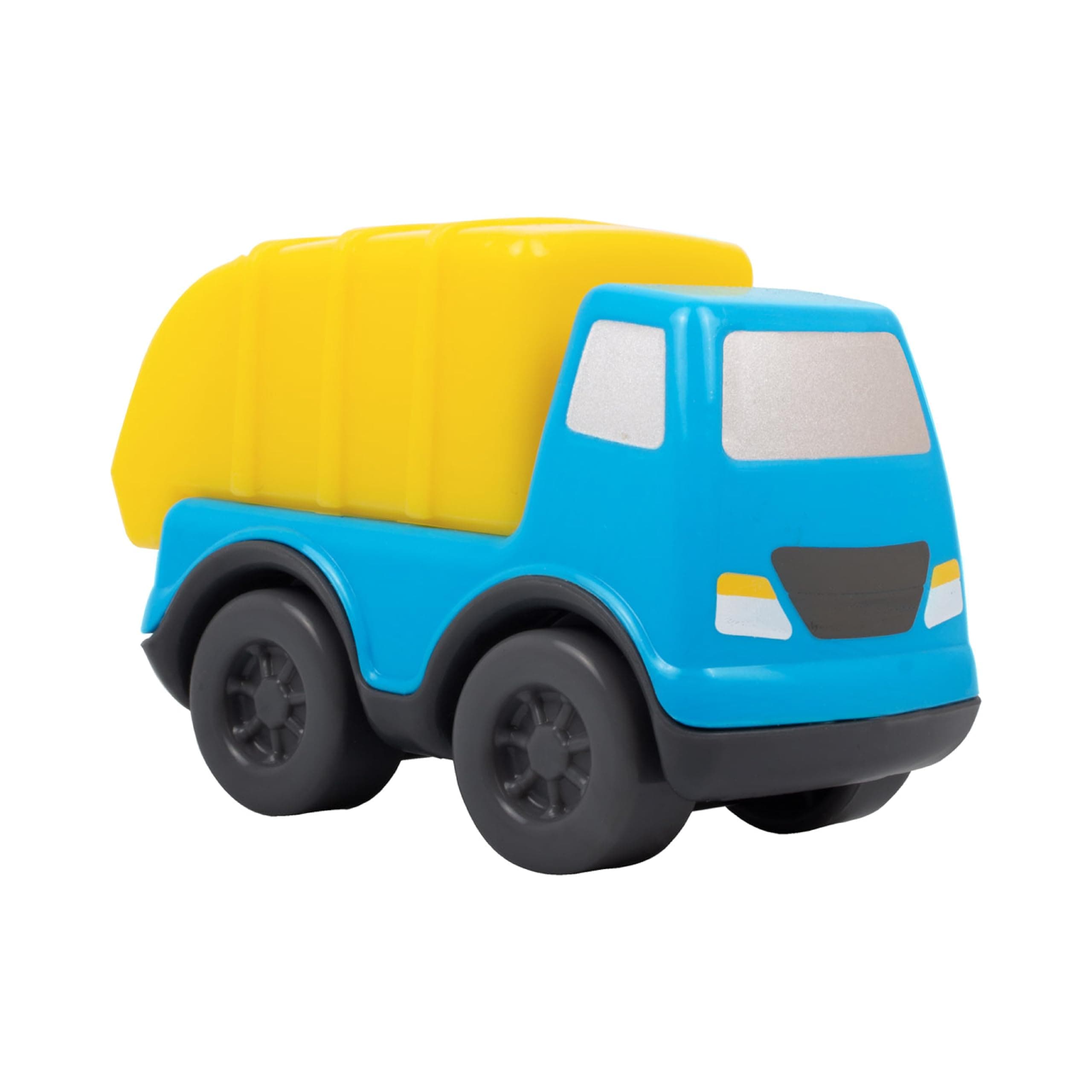 Giggles Funskool, Mini Vehicles Garbage Truck, Multicolour Push and Go Construction Vehicle, Develops Motor Skills, 12 Months & Above, Infant and Preschool Toys