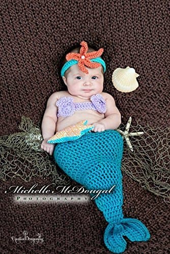Turquoise Mermaid Tail Photo Prop Costume