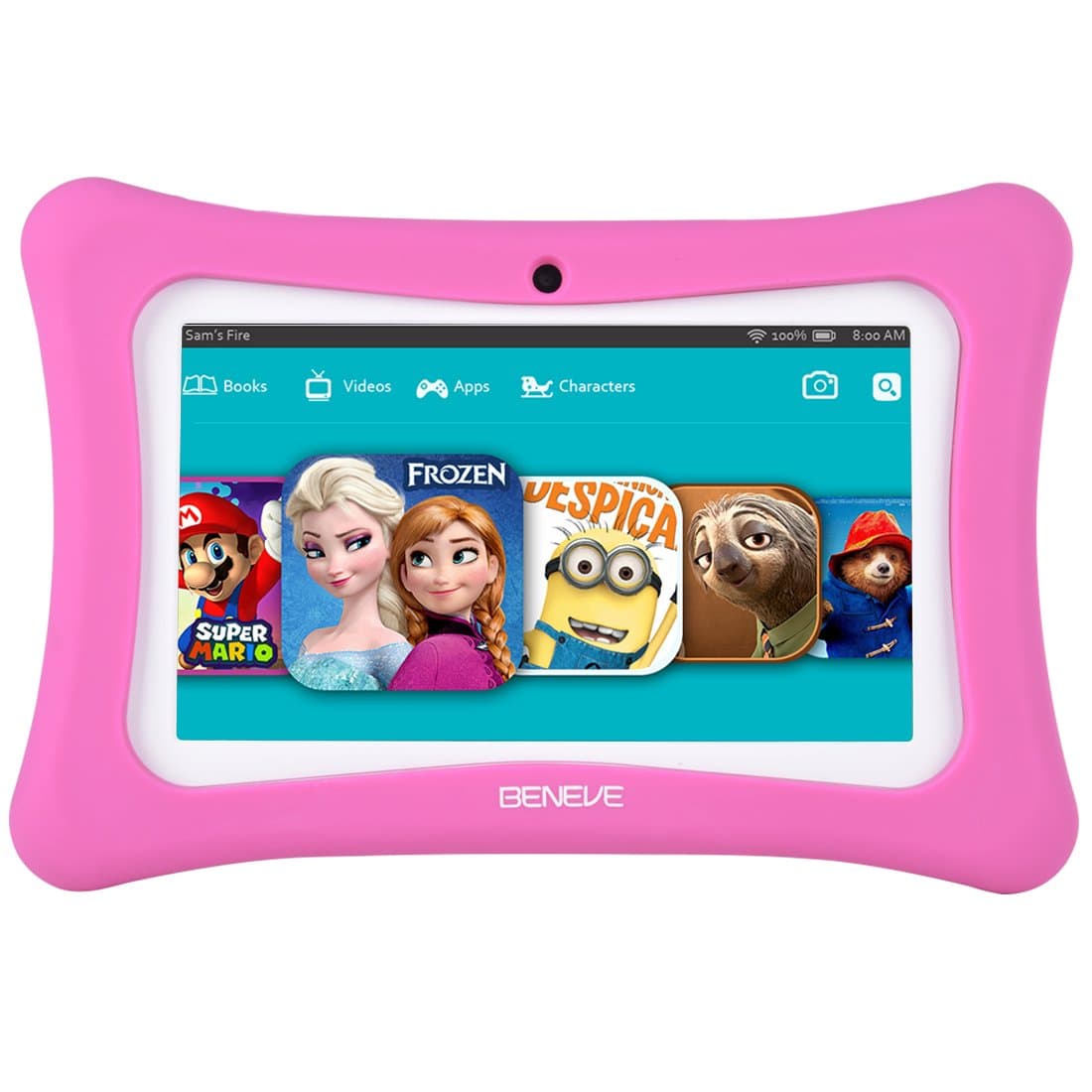 Tablets for Kids, Andriod 7.1 Edition Tablet with 1GB RAM 8GB ROM and WiFi, Kids Software iWawa Pre-Installed (Pink)