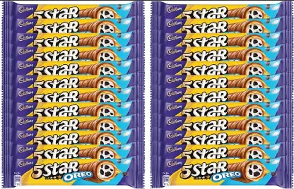 5 Star Oreo Bars (24 X 42 G), Chocolate, 1008 Gram