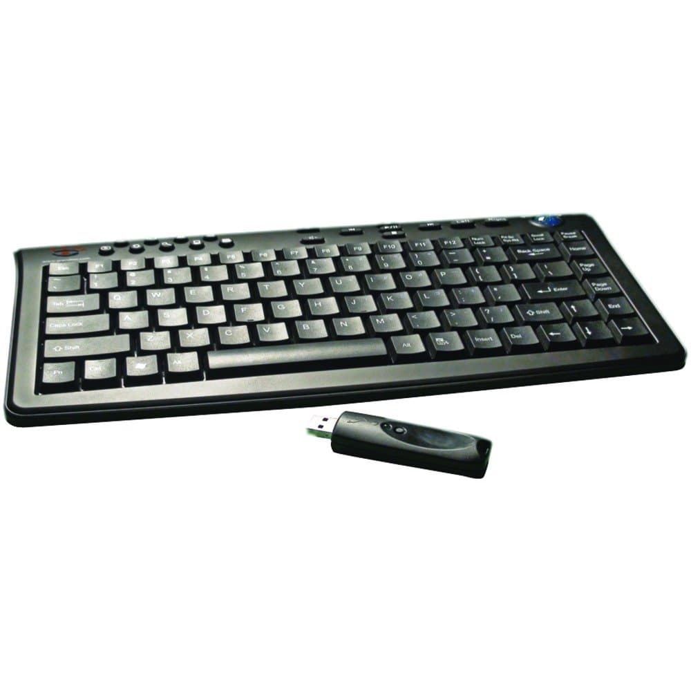 Rf Wireless Slim Mini Keyboard 2.4GHZ with Optical Trackball