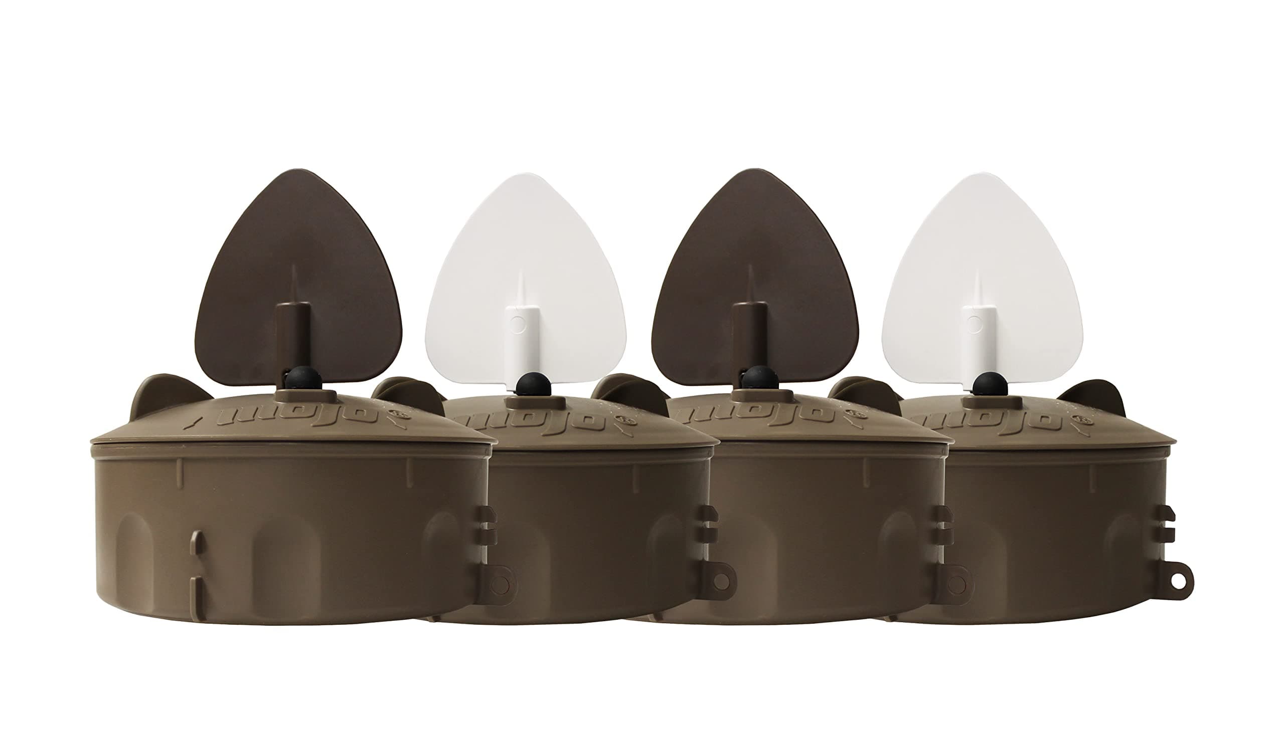 MOJO Outdoors New Flock A Flicker 2 Motion スピニングウィングダックデコイ (4パック)