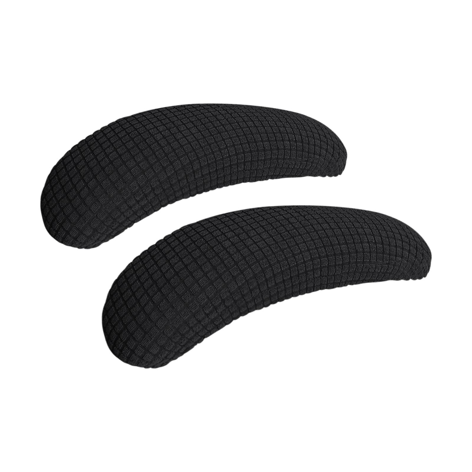 FORCHEER Office Chair Armrest Covers Stretchable Water Resistant Jacquard Elastic Band Short Computer Chair Arm Covers for Desk Chairs 8-13inch Washable 2 Pieces-Black