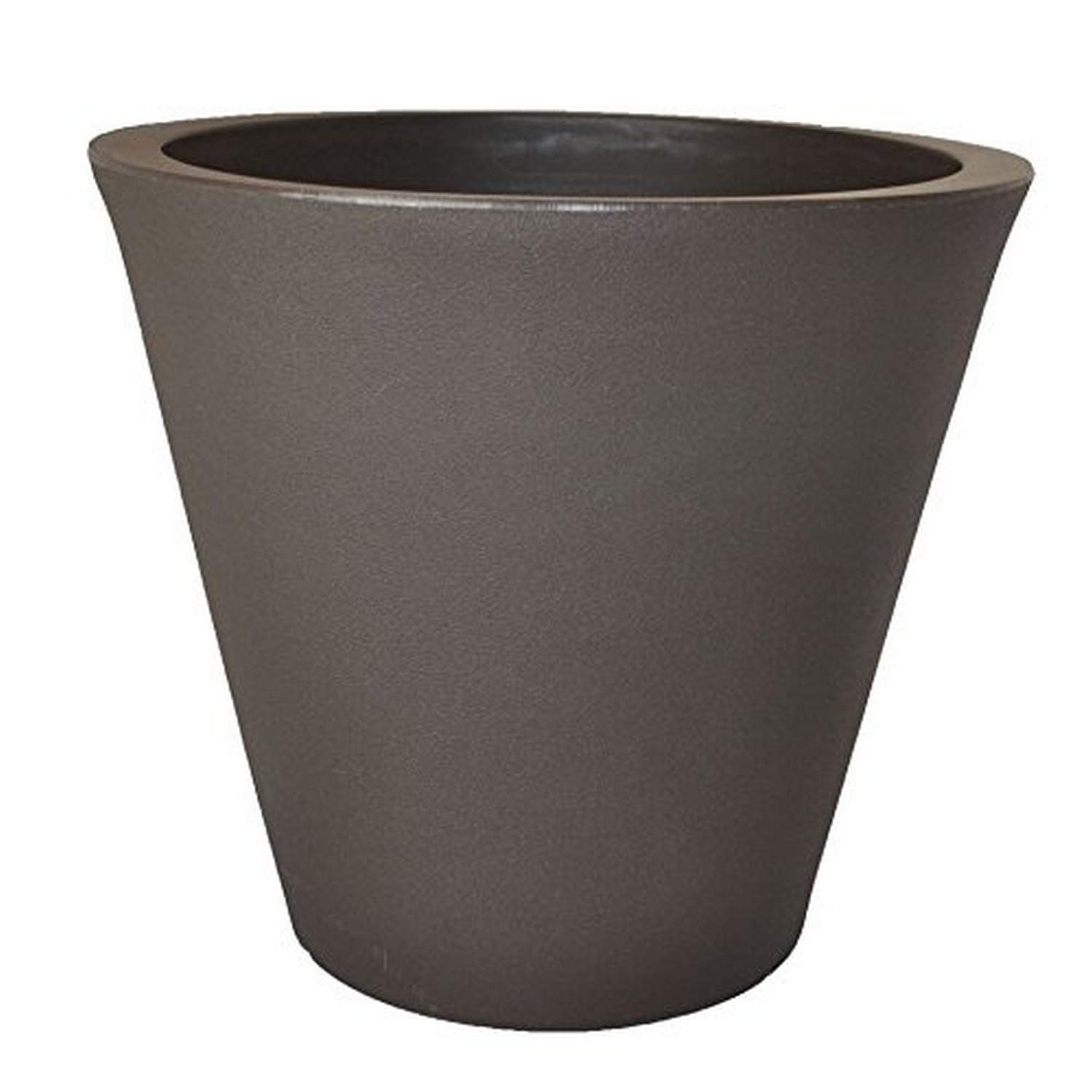 Tusco CR24ES Cosmopolitan Round Planter, 24", Espresso