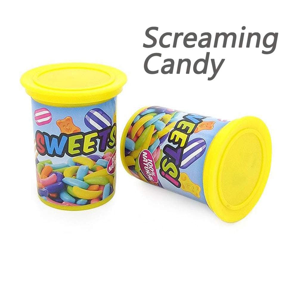 CHAFIN Screaming Candy Jar | Tricky Joke Shocking Toy Ejection Barrel Spoof Prank Gag Funny Toys for Kids and Adults Fool's Day Gift(2 Pack)