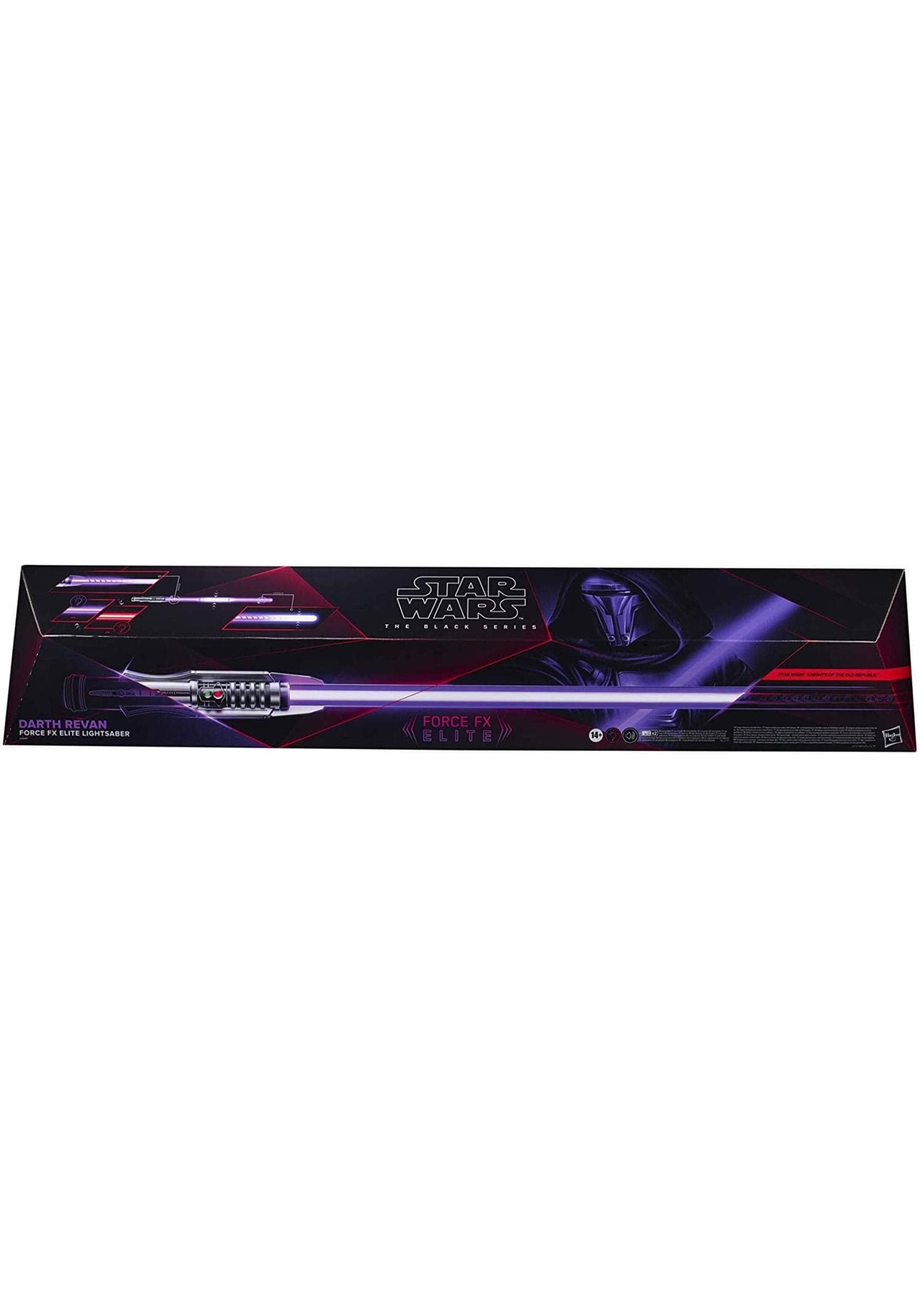 Hasbro E8940 Star Wars The Black Series Darth Revan Force FX Elite Lichtschwert mit LED und Soundeffekten, Rollenspiel-Artikel für Erwachsene zum Sammeln