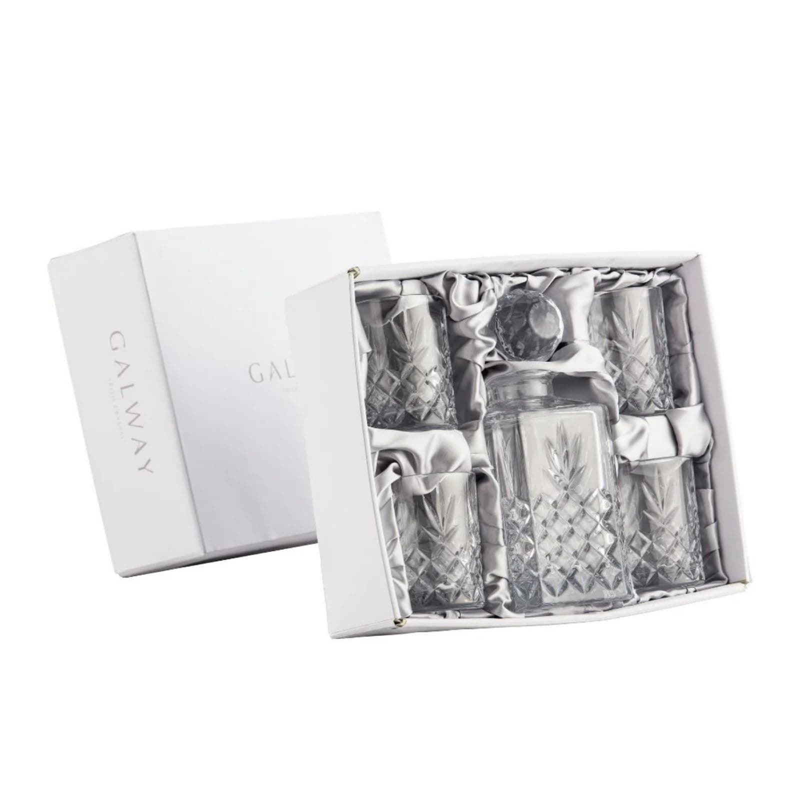 Crystal 35080 Renmore Decanter Set, Crystal, Transparent