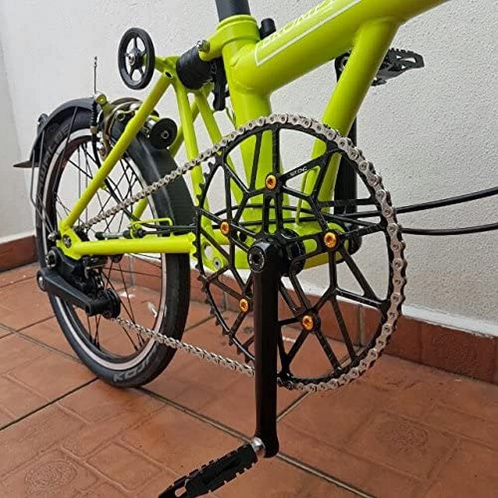 ERROR:#N/A LITEPRO Super Lightweight 56T Chainring For BROMPTON Black 103g