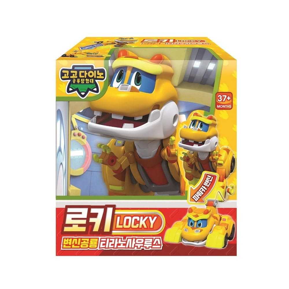 GoGo Dino LOCKY Dinosaur Expedition, Transform Dinosaurs into Robot Car