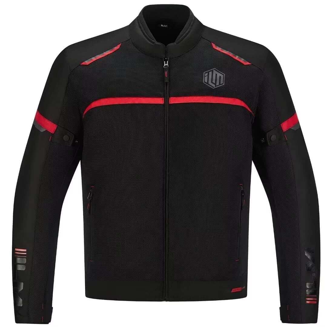 ILM Motorcycle Riding Jacket with Mesh CE Armor and Detachable Thermal Liner Dual Sport All Season for Men Model JAM1