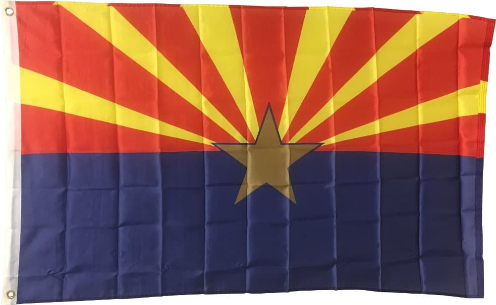 Arizona US State Flag - 3 foot by 5 foot Polyester