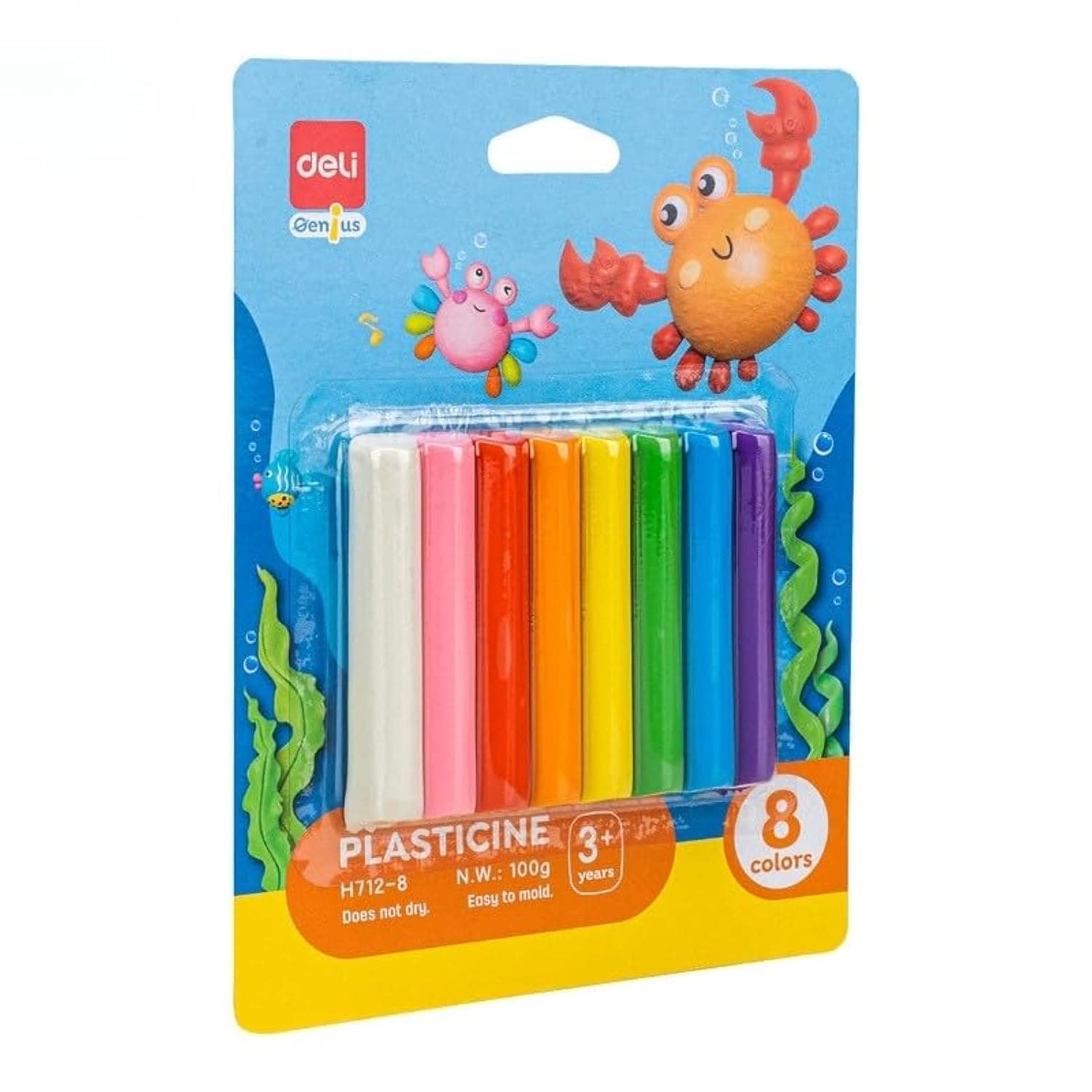 EH712-8 8 Colors Plasticine 100 g