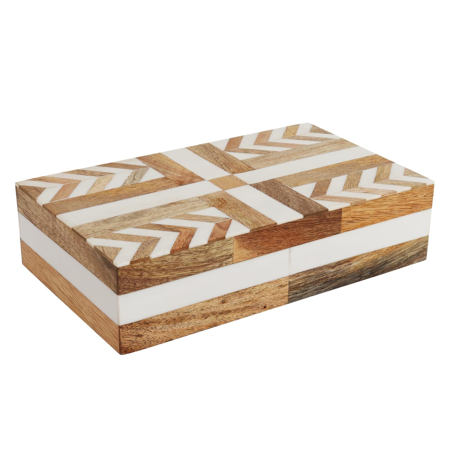 Handicrafts Home Handmade Patisserie Decorative Jewelry Box Organizer – Keepsakes, Trinkets, and Home Decor – Antique Coffee Table Storage, Memory Box, Farmhouse Style Decor Adorn, 10x6x2.5