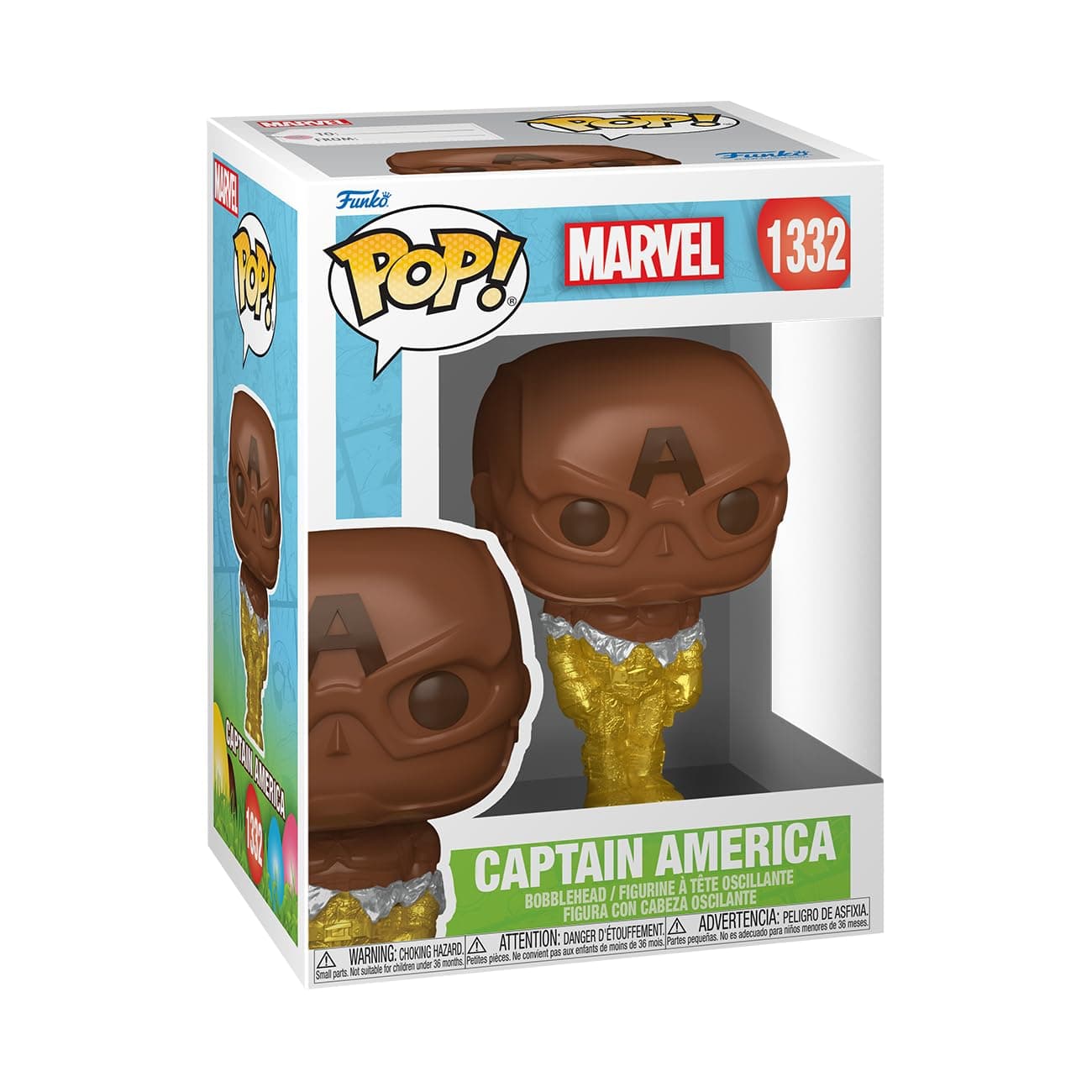 POP! Marvel: Captain America - Easter Chocolate - Marvel Comics - Collectable Vinyl Figure - Gift Idea - Official Merchandise - for Kids & Adults - Comic Books Fans