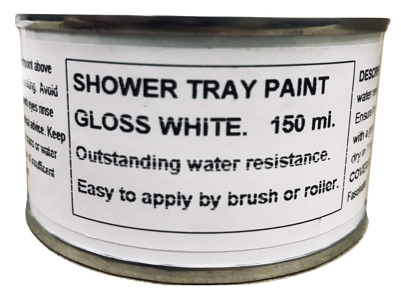 1 x 150ml Gloss White Shower Tray And Bath Paint