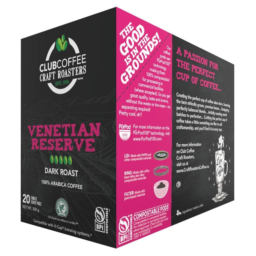 Club Coffee Venetian Reserve One Cup, 20 Count