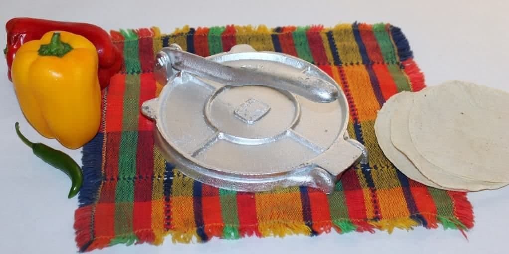 Tortilla Press Maker, Cast Iron Tortilladora, 7.5"