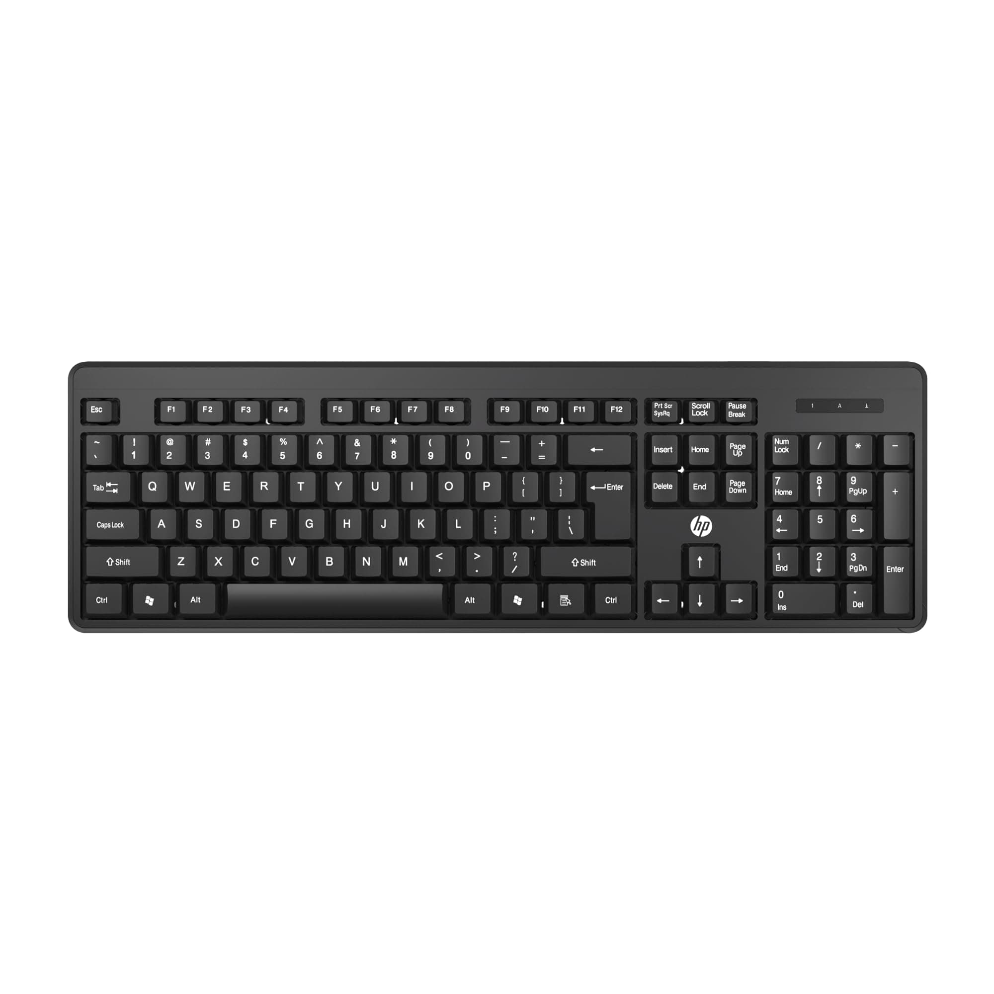 - HP K160 Wireless Keyboard/Quick Comfy accurate/12 Fn Shortcut Keys/Plug and Play USB/ 3 Years Warranty