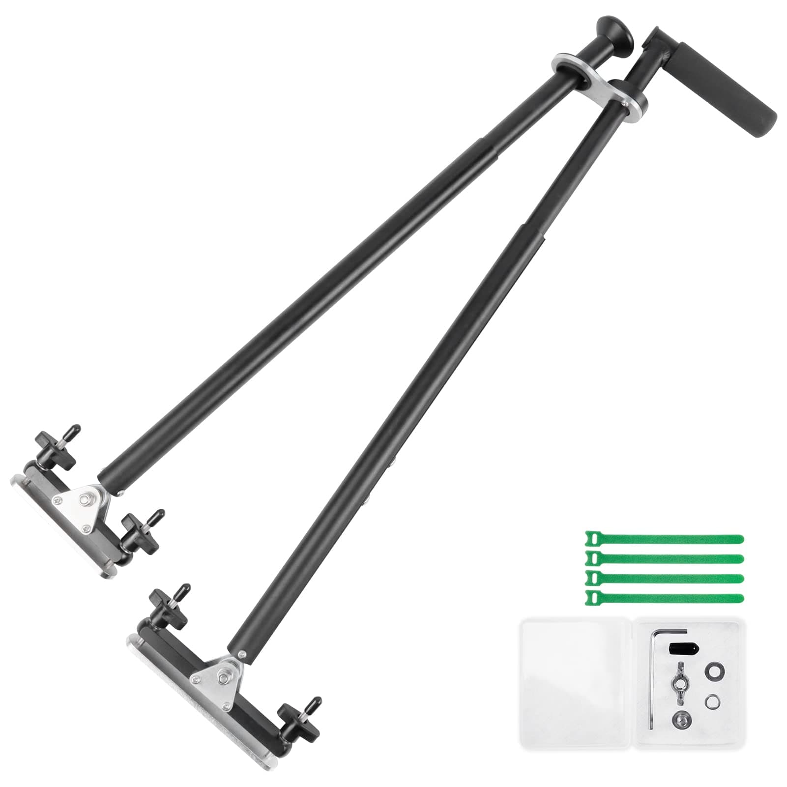 Thumb control for handicapped driving, driving assistance portable hand control-car hand control, Car Pedal device Assist Controls, adjustable length, with storage bag (Black)