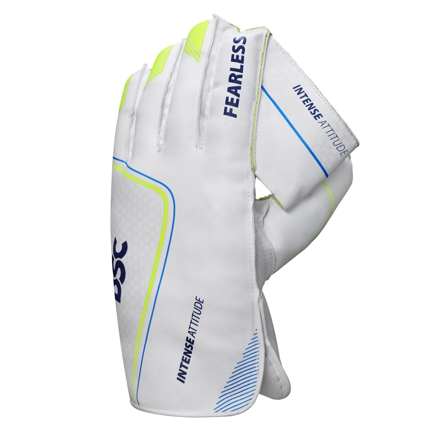 DSC Intense Attitude Wicket keeping Gloves | Leather | Cotton Lining | Suitable For Intermediate & Professional Players