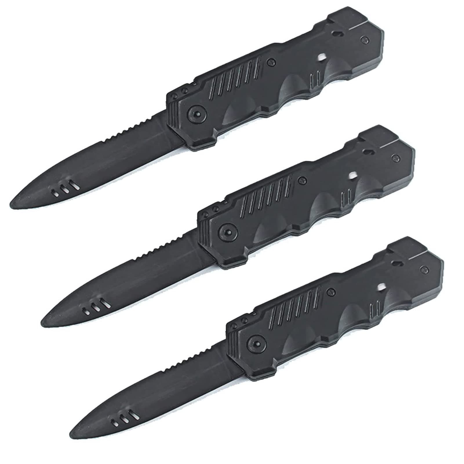 Plastic Retractable Disappearing Dagger Knife Toy - Magic Trick Props with Fake Blade for Halloween and Fool's Day Party Pranks