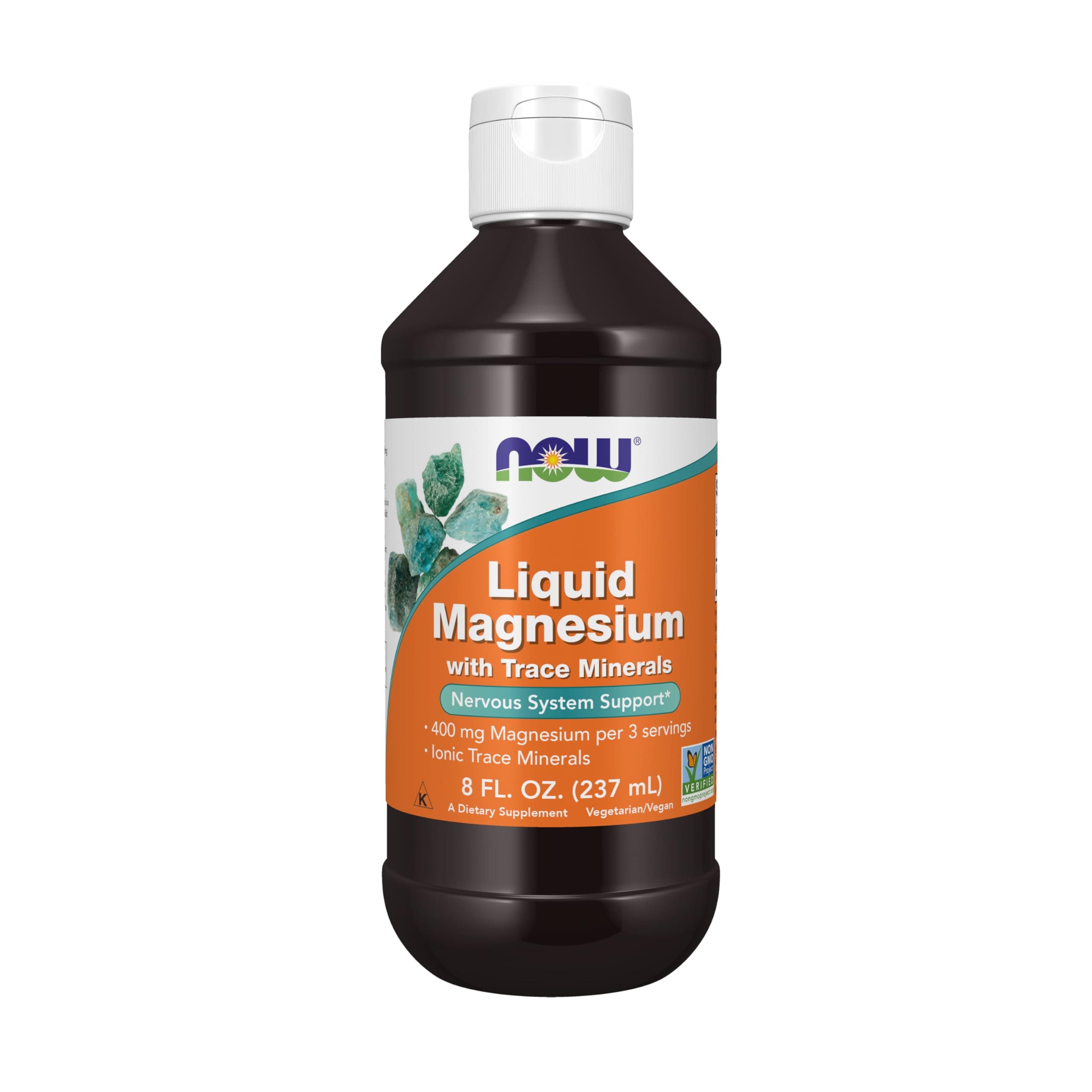 Supplements, Liquid Magnesium with Trace Mineral, Nervous System Support*, 8-Ounce