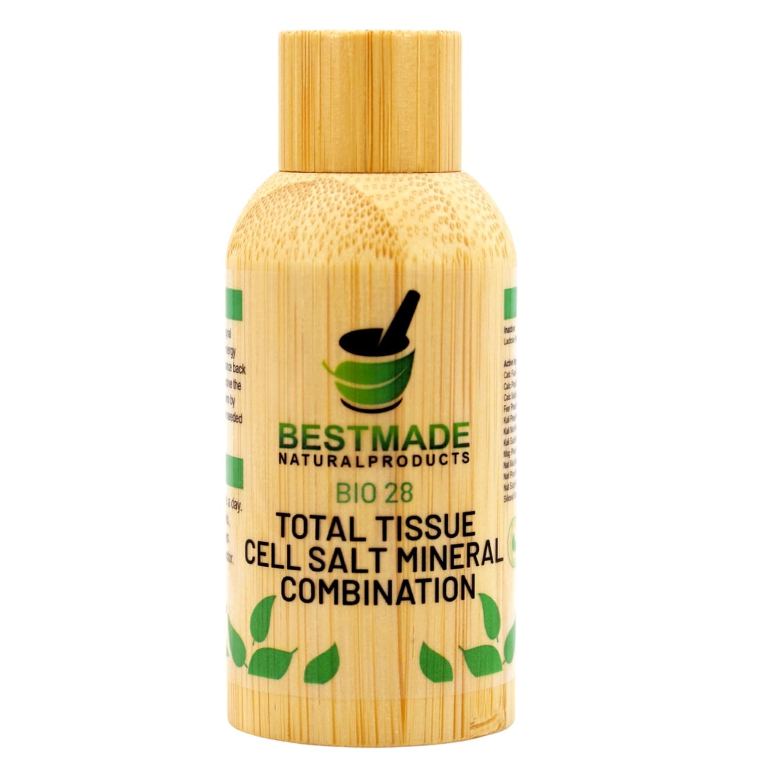 Bestmade Total Tissue Cell Salt Mineral Combination BIO28 - Helps Your Body Absorb and Use Nutrients, Increases Energy Levels, Helps Improve Sleep Patterns, Overall Health and Vitality, 350 Pellets