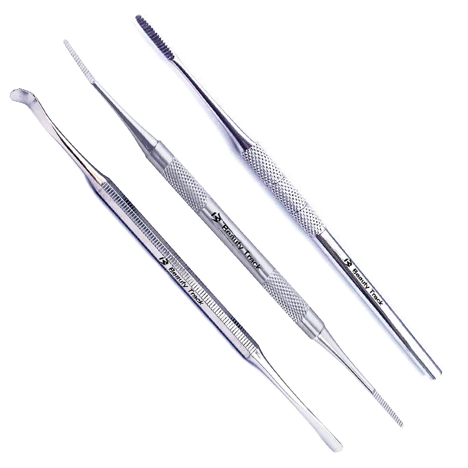 Black Files - Ingrown Toe Nail File & Lifter Kit INGROWN Side Edges Chiropody - Stainless Steel Podiatry Instruments (Pack of 3 - Nail File, Lifter & Double File)