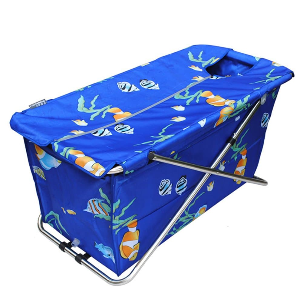 Common Tubs, Folding Bathtub, Massage Bathtub (Blue)