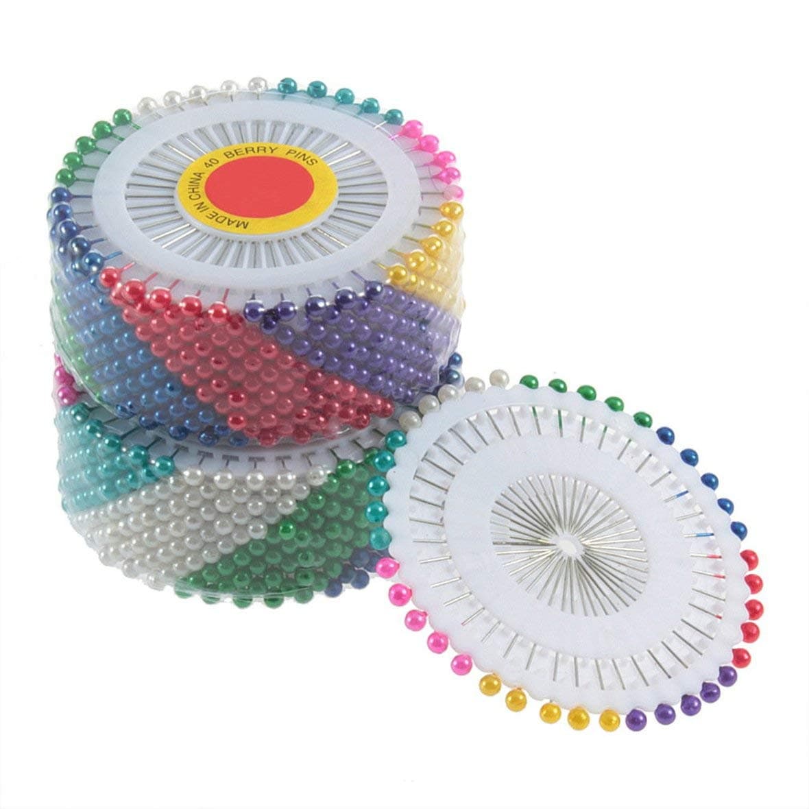 B.L.A. 480Pcs Multi Round Pearl Head Dressmaking Pins Weddings Corsage Florists Sewing Tools Women Mini Ball Handmade Crafts Accessory