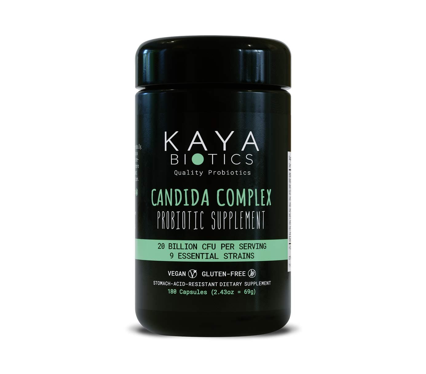 Candida Complex – Organic Probiotic Supplement with 9 Bacteria Strains & 10 Billion CFU – Candida/Yeast Cleanse & Support for Women & Men – Made in Germany – incl. Bacillus coagulans (180 Capsules)