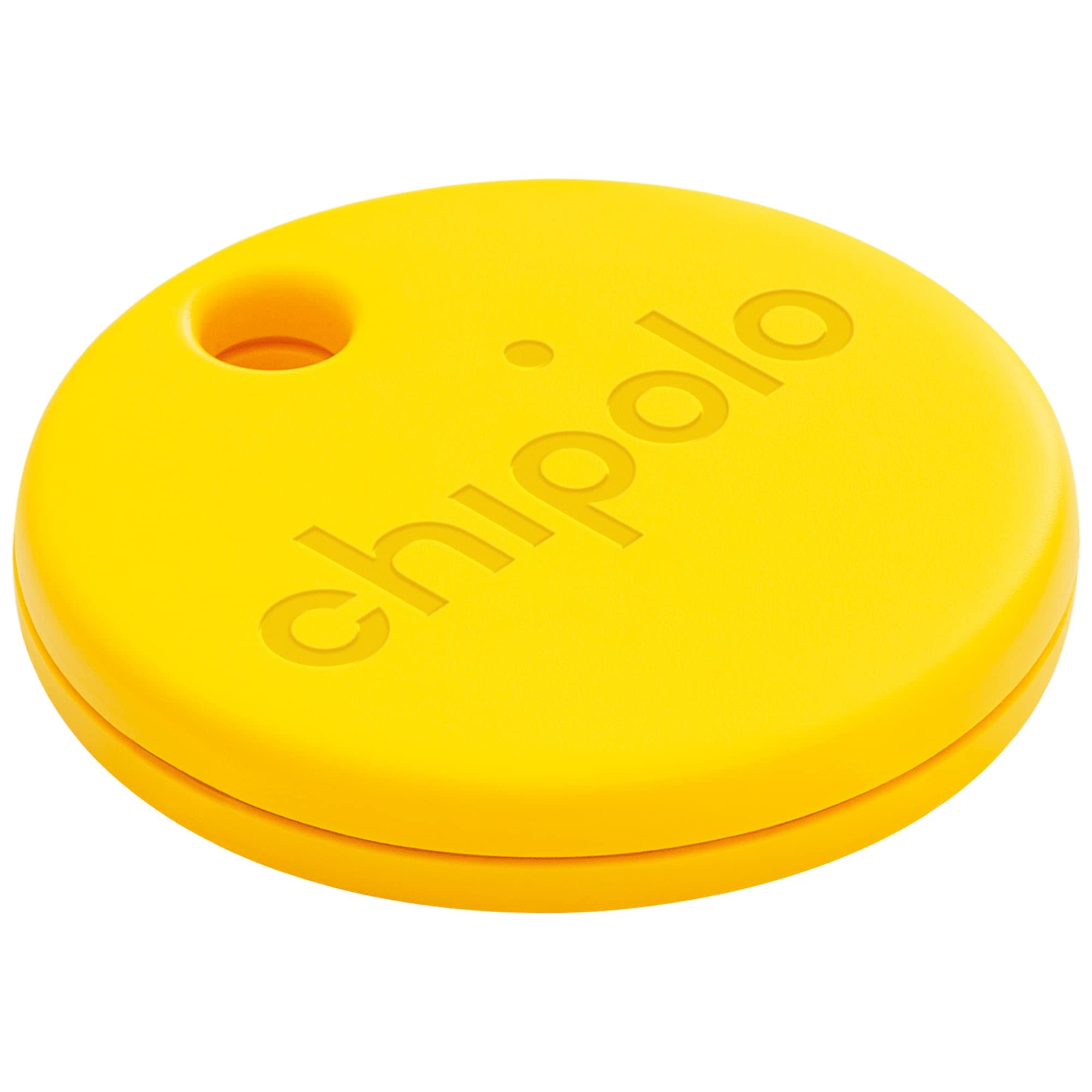 Chipolo ONE (2020) - 1 Pack - Key Finder, Bluetooth Tracker (for Keys and Bags), Item Finder Free Premium Features, Works with Chipolo App (iOS and Android Compatible) (Yellow)