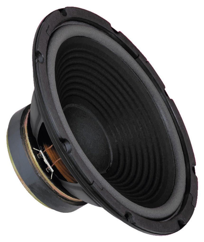 MONACOR SP-300P Woofer with Polar Core Bore, 100 Watts Rated Power and 8 Ohm Impedance Bass Speaker with Strong Paper Membrane 12 Inches - Black