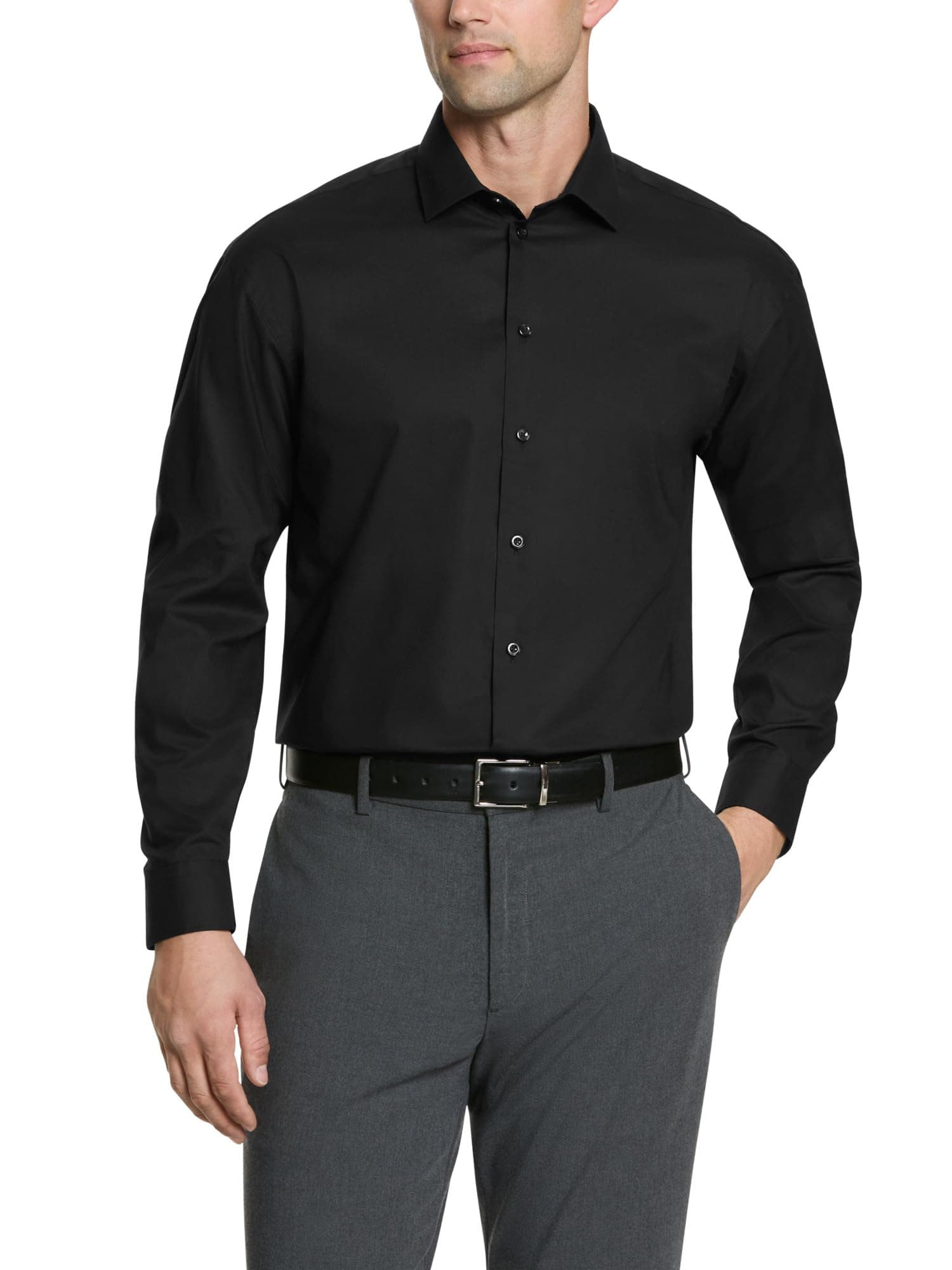 Unlisted Men's Regular Fit Solid Dress Shirt - Amazon Exclusive