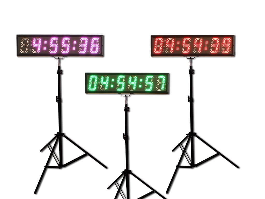 EU Electronic EYOU 5" 6 Digits (7 Colors) LED Countdown Clock Race Timing for Running Events