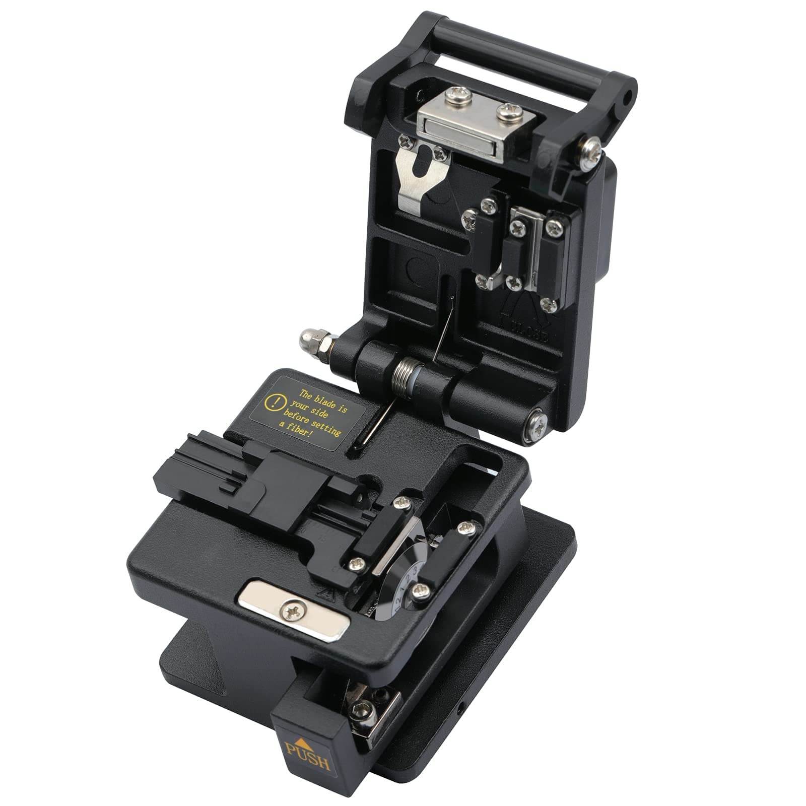 Fiber Cleaver FTTH Fiber Optic Tools High Precision 6C Cable Cutting Fiber Optic Knife Tools Fiber Cleavers 12 Surface Blade